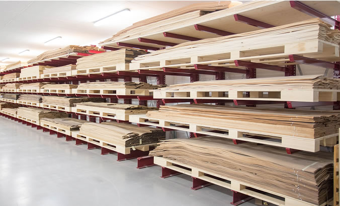 Estantería cantilever una cara